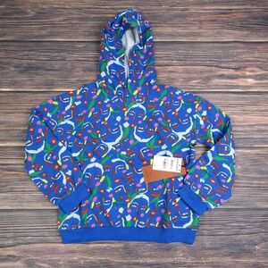 Cristina Martinez NEW NWT Kids Size 7 Blue White Hoodie Sweater